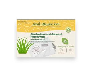 achatnature - Nématodes HB contre vers blancs et hannetons - 250 millions - 500 m²