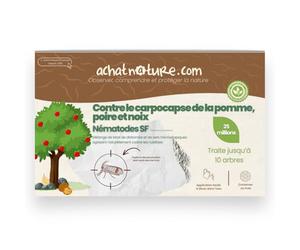 achatnature - Nématodes SF contre carpocapses de la pomme, poire et noix - 25M - 10 arbres