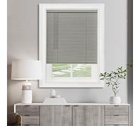 Achim Home Decor Mini Store sans Fil filtrant la lumière - 58 cm de Large, 162 cm de Long, Taille des Lattes de 2,5 cm - Gris - Stores de fenêtre horizontaux sans Fil GII Morningstar pour intérieur