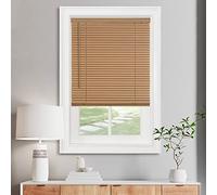 Achim Home Decor Mini Store sans Fil filtrant la lumière - 61 cm de Large, 183 cm de Long, Taille des Lattes de 2,5 cm - Ton Bois - Stores de fenêtre horizontaux GII sans Fil pour intérieur