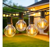 ACICILI Guirlande Exterieur Lumineuse 30M 50+2 Ampoules G40, guirlande guinguette Exterieur Guirlande Led Exterieur avec 8 Modes, IP44 Imperméable Applicable Jardin Terrasse Pergola Balcon