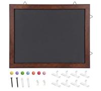 Acidea Grand tableau magnétique vintage en métal avec cadre, 39,9 x 30 cm | Tableau d'affichage magnétique pour réfrigérateur, cadre en pin, décoration pour photos, dortoir et entrée