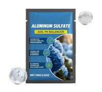 Acidifiant du sol au sulfate d'aluminium pour hortensias - Amplificateur de couleur pour bleu hortensia, aérateur de pH rapide du sol pour de jardin et terre, acidifiant du sol pour hortensias