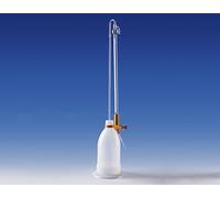 Acidimètre | Burette à Titration Schilling, Orange, Capacité 10ml, Contrôle par Bouton Poussoir, Graduation 1/20, avec Tube Silicone et Pointe en Verre