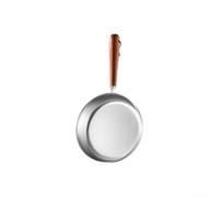 Acier 304 pour mini poêle 12 cm à fond plat Design acier 304 pour (12 cm) | Fond plat, flux de chaleur uniforme, compatible avec l'induction électrique au gaz, construction