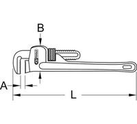 Acier à la barre de tuyaux 120 cm - Outils à haute efficacité pour usage professionnel