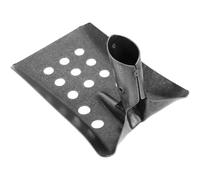 Acier au Manganèse Pelle à Tamiser Portative pour Égout et Drain | Trous de 1,5cm, Format 24x15x14cm, Nettoyage de Boue et Impuretés, Noir