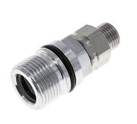 Acier Coupleur hydraulique DN 10 Manchon 10 mm L Anneau de compression ISO 14541/8434-1 D M28 x 2