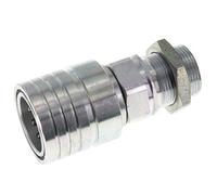Acier Coupleur hydraulique DN 25 Manchon 28 mm L Anneau de compression Bulkhead ISO 7241-1 A/8434-1 D 34.3mm