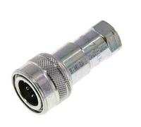 Acier Coupleur hydraulique DN 6.3 Embout 1/4 pouce femelle NPT Filets ISO 7241-1 B D 14.2mm