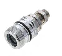 Acier DN 12.5 Coupleur hydraulique Manchon 10 mm S Bague de compression Cloison ISO 14541/8434-1 D M36 x 2