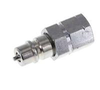 Acier DN 6.3 Coupleur hydraulique Bouchon G Filetage femelle 1/4 pouce ISO 7241-1 A D 12mm