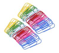 Acier et Plastique Trombones Colorés 60 Pièces de Bureau | Tri Facile, Résistants à Flexion, Portables, pour Documents Quotidiens et Marque-pages de Journal Couleur Aléatoire