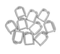 Acier Galvanisé Boucle de Sangle Autobloquante 6,5x4,7x1,7cm 10 pièces | Surface Large et Plate, Verrouillage Intuitif, Support Fiable pour Charges Lourdes en Atelier, Entrepôt