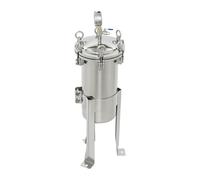 Acier inoxydable 304 avec manomètre et valve de purge, grand débit, système d'osmose inverse, système d'osmose inverse, filtre à eau, filtre à sac n° 3, avec sac filtrant de 5 µm