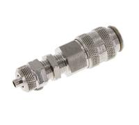 Acier inoxydable 316L DN 5 Air Coupling Socket 4x6 mm Union Nut Bulkhead