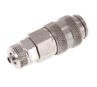 Acier inoxydable 316L DN 5 Coupleur pneumatique Douille 4x6 mm Écrou-raccord