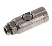 Acier inoxydable 316L DN 7.4 Manchon de sécurité avec bouton-poussoir G 3/8 pouce mâle