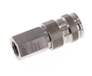 Acier inoxydable 316L DN 7.8 Manchon d'accouplement pour air G 1/4 pouce femelle double obturation