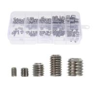 Acier Inoxydable Boîte Vis sans Tête Hexagonale Argenté, 1 | Résistantes à Rouille, Serrage Facile, pour Réparation Électronique, Assemblage Mécanique, Coffret Portable