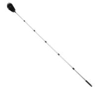 Acier Inoxydable Brosse de Nettoyage Télescopique de Gouttières | Perche Réglable, Tête Ergonomique Optimisée, Atteint Angles et Pentes, pour Entretien Toiture Automnal