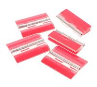 Acier Inoxydable Charniere Invisible Autocollante 5 Pièces | Acrylique Transparent, Double Face Adhésive Forte, Finition Lisse, Installation Solide sur Panneau Métal ou Plastique