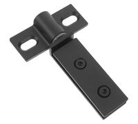 Acier Inoxydable Charnière Pivotante pour Porte Noir | Structure Rectangulaire à Double Trou, Stabilité Renforcée, pour Portes Vitrées sans Cadre et Sanitaires