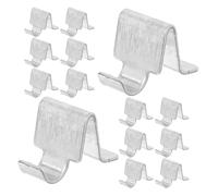 Acier Inoxydable Clips D’armoire 8mm 20 Pièces Argenté | Installation Rapide à Clipser, pour Panneaux de Séparation et Rangement D’archives, Usage Maison