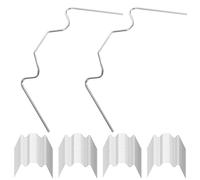 Acier Inoxydable Clips de Fixation de W 100 Pièces | Fil Métallique Argenté, Usage sur Vitrages et Barres, Entretien de Serrage, Fiabilité Saisonnière