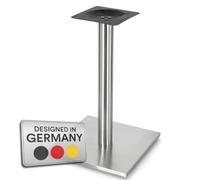 Acier inoxydable Colonne Table avec eckfuß Pied de table Table Jambes Pieds de meuble Pied Meubles pieds