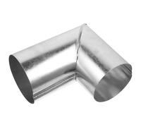 Acier Inoxydable Coude de Conduit de Cheminée 90 Degrés | Installation Facile, Joints Étanches Anti-fuite, Finition Soignée, pour Hottes la Cuisine, Salle de Bain et Séchoir