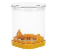 Acier Inoxydable Coupe-légumes Multifonction Manuel pour Fruits | Design Compact Bac Intégré, Plastique Jaune, Rangement Net, Découpe et Dés, pour Pommes de Terre et Fruits