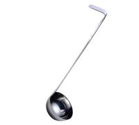 Acier Inoxydable Cuillère Doseuse à Long Manche Cuisine | Argenté, Mesure Vinaigre Sauce Huile, Prise en Main Facile, Ustensile de Service Cuisine et Table