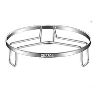 Acier Inoxydable Cuiseur Vapeur Insert 304 Support de casserole épais résistant à la chaleur en forme de U Tapis de rangement antidérapant pour cuisine cuisson rôtir grillades Argent 18 x 4 cm