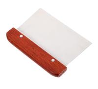Acier Inoxydable Découpeuse à Pâte Manche en Bois Foncé | Léger et Simple à Utiliser, Aide pour Gâteaux, Racloir Pratique, Limite Rayures et Coupures Couleur Aléatoire