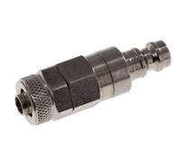 Acier inoxydable DN 5 Air Coupling Plug 6x8 mm Union Nut Double Shut-Off