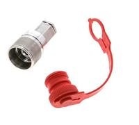 Acier inoxydable DN 6.3 Coupleur hydraulique Bouchon G Filet femelle 1/4 pouce ISO 14541 D M24 x 2