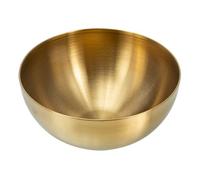 Acier Inoxydable Doré Saladier Multifonction, Bol Profond Empilable | Vaisselle Cuisine, pour Fruits, Riz et Service, Format Compact, Finition Or, Usage Quotidien