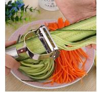Acier inoxydable éplucheur fruits et légumes double râpe à raboter cuisine Gadget pomme de terre carotte râpe