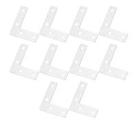 Acier Inoxydable Équerre de Support en L 10 Pièces Argenté | Fixation Murale Discrète, Soudure Soignée, Pose Simple, Usage Intérieur, Format 50mm X 50mm