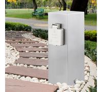 Acier inoxydable extérieur 2-plug-in canettes messages jardin literie alu terre broche distributeur d'électricité Ledino 11790000003015
