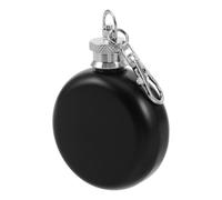 Acier Inoxydable Flasque Ronde Compacte et Portable, 2oz pour Camping | Format de Poche, Design Étanche, Se Glisse Paquet, pour Sorties Outdoor, Finition Noire Élégante