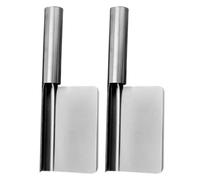 Acier Inoxydable Grattoir à Miettes de Table argenté, 2 pièces | Nettoyage Rapide sans Électricité, Clip Holder Pratique, pour Tables en Bois, Comptoirs de Bar et Boulangeries