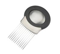 Acier Inoxydable Hachoir Coupe Uniforme, Porte-oignons Cuisine | Trancheur Manuel Ovale, Usage pour Œufs Durs et Oignon, Prise Ambidextre, Limite les Coupures