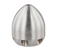 Acier inoxydable haute pression professionnel de qualité supérieure pour dragage de tuyaux et nettoyage de boue, 6 jets avant et arrière, montage de 5,1 cm (100 L)