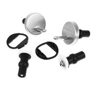 Acier Inoxydable Kit de Fixation et Caoutchouc pour Abattant Wc | Montage Facile, Compatibilité, Entretien des Toilettes et Réparation DIY, pour Sièges en Résine