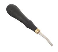 Acier Inoxydable Lime Plate pour Cuir Noir avec Poignée Antidérapante | Lames Lisses, Prise Ergonomique Confortable, Finition des Bords, Rangement Suspendu, pour Artisans du Cuir et Amateurs