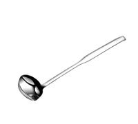 Acier Inoxydable Louche à Soupe Anti-goutte Antirouille Filtre | Surface Brillante sans Bavures, Séparateur de Graisse pour Soupe et Huile, Finition Argentée Solide