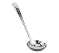 Acier Inoxydable Louche à Soupe, Manche Long Ergonomique | Argenté, Résistante à L’usure, Usage la Cuisine et Service Professionnel, pour Soupes, Sauces et Plats Chauds