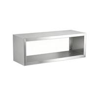 Acier Inoxydable Meuble Haut Cuisine Capacité de Charge de 50Kg par Étage | Meuble Suspendu Salle de Bain Installation Facile pour Couloir, Salon, Bureau, Atelier, Garage(60x30x36cm)